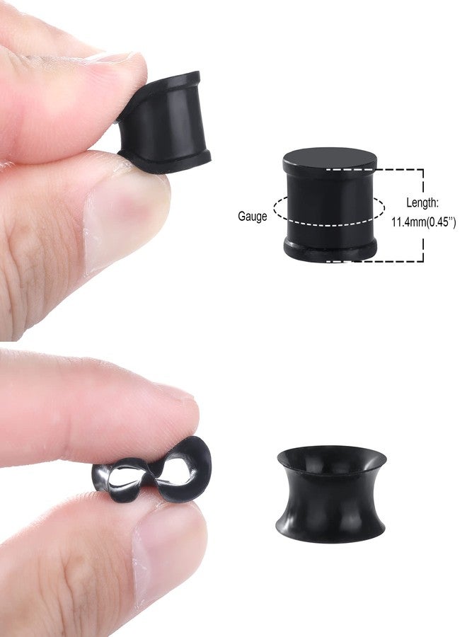 Juway Oveta Silicone Ear Plugs and Tunnels - Stretching Kit, Flexible Thin Rubber Gauge Tunnles 3/4 Plugs 20mm (32PCS) - Image 3
